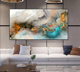 TPFLiving XXL Riesen Luxus Poster Leinwand / Abstrakte Strukturen in einem bunten Farben- und Licht-Mix / 17 farbenfrohe Motive in 10 verschiedenen Größen - OHNE Rahmen - Modell TPFL-LW-303-MA